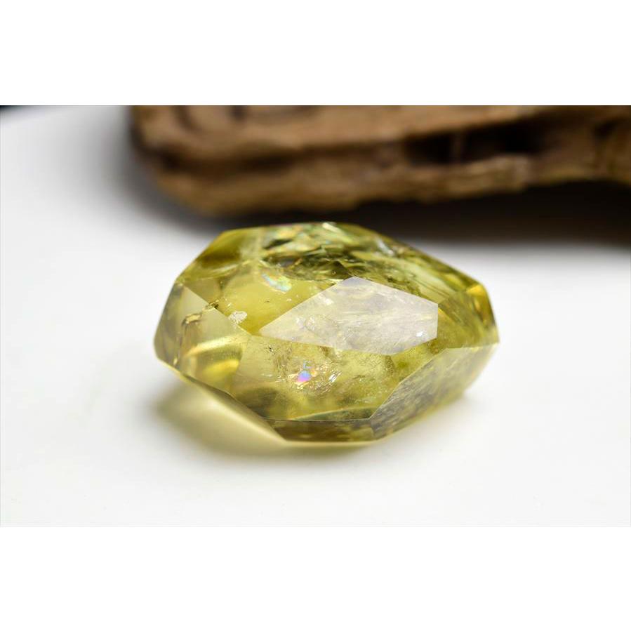 虹入り シトリン 不定形タンブル 黄水晶 ブラジル産 レインボー