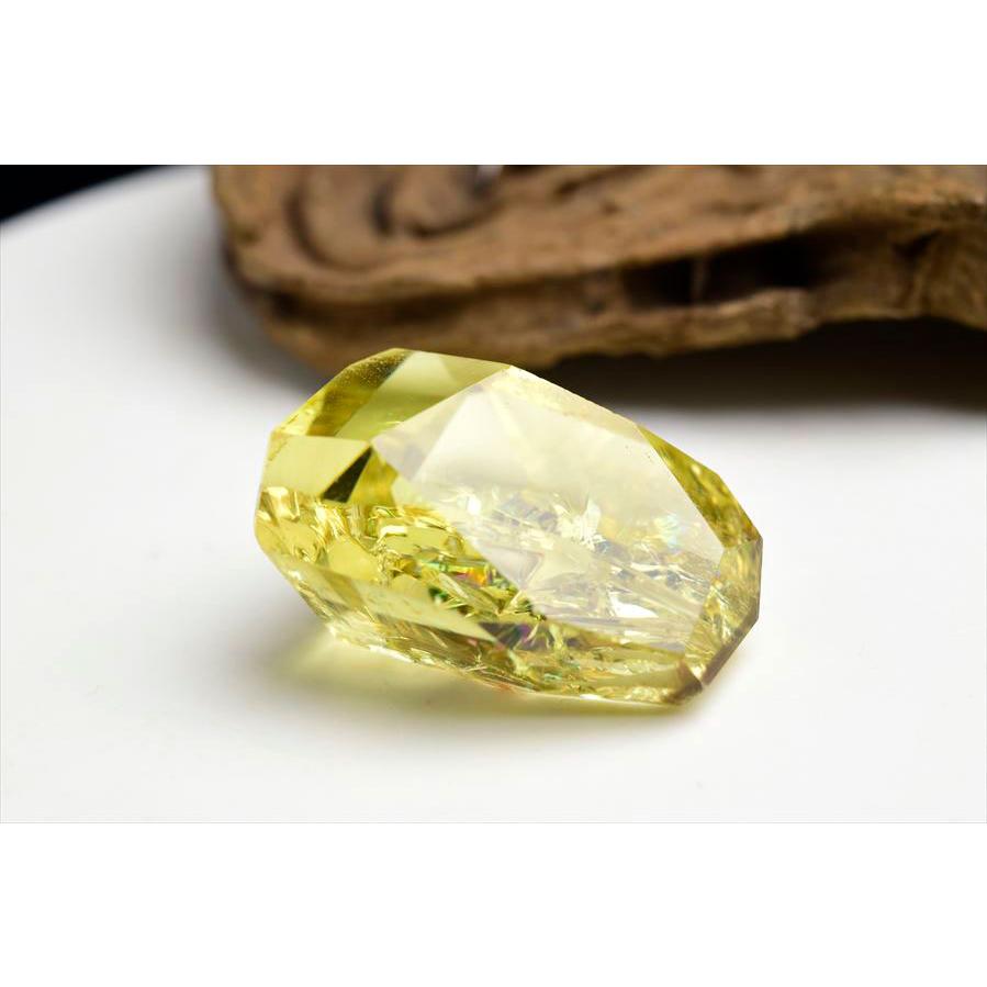 虹入り シトリン 不定形タンブル 黄水晶 ブラジル産 レインボー