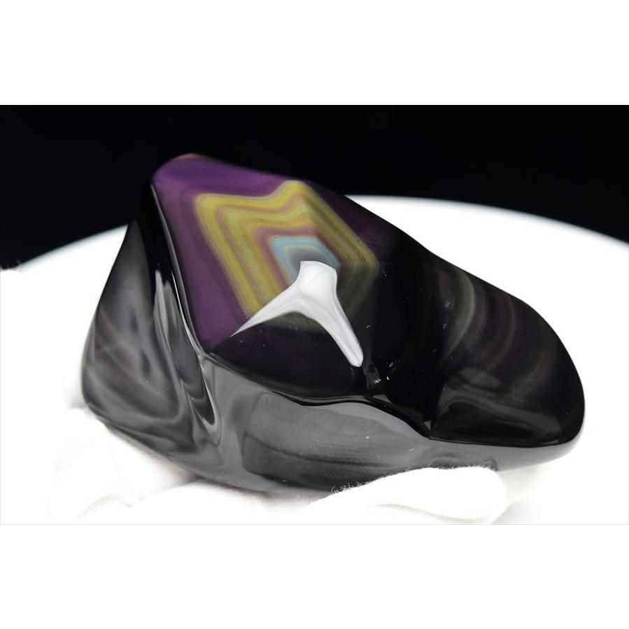 スーパーEXグレード Freeform レインボー オブシディアン (約187.4g