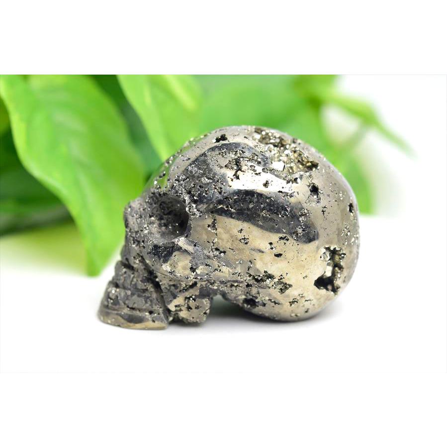 楽天市場】パイライト クラスター スカル 髑髏 置物約338g