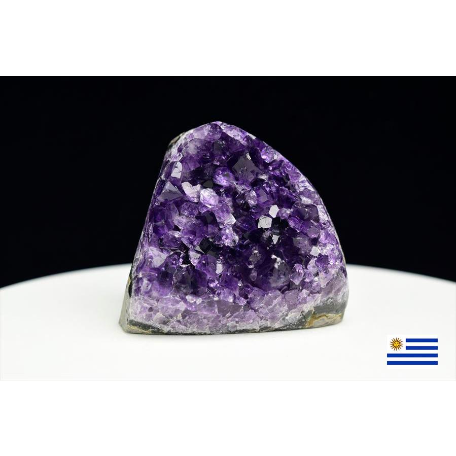 アメジスト クラスター (約316.5g) カットベース 原石 ウルグアイ