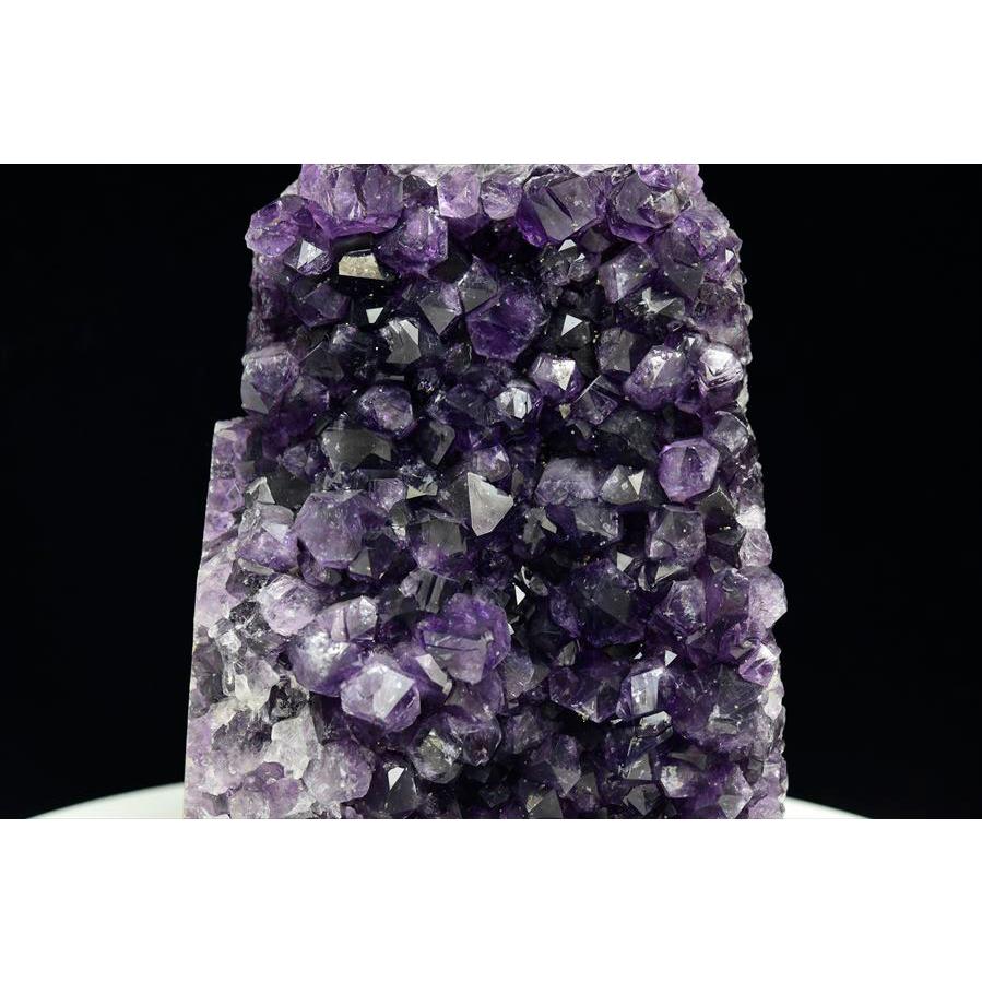 アメジスト クラスター (約1389g) カットベース 原石 ウルグアイ
