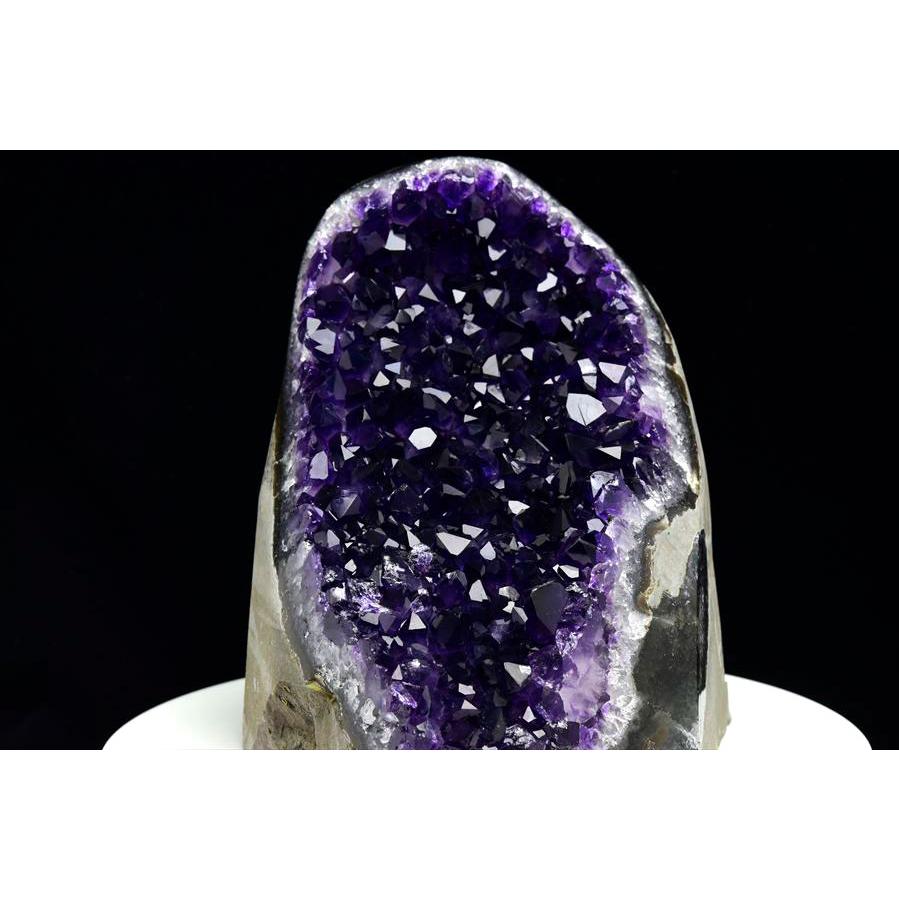 アメジスト クラスター カットベース ポリッシュエッジ (約1078g) 原石