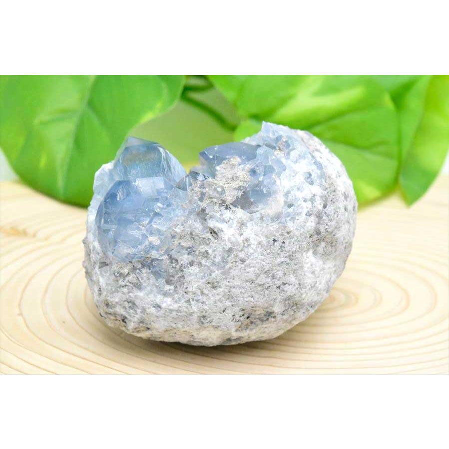 セレスタイト 天青石 クラスター (約370g) 原石 マダガスカル産 群晶