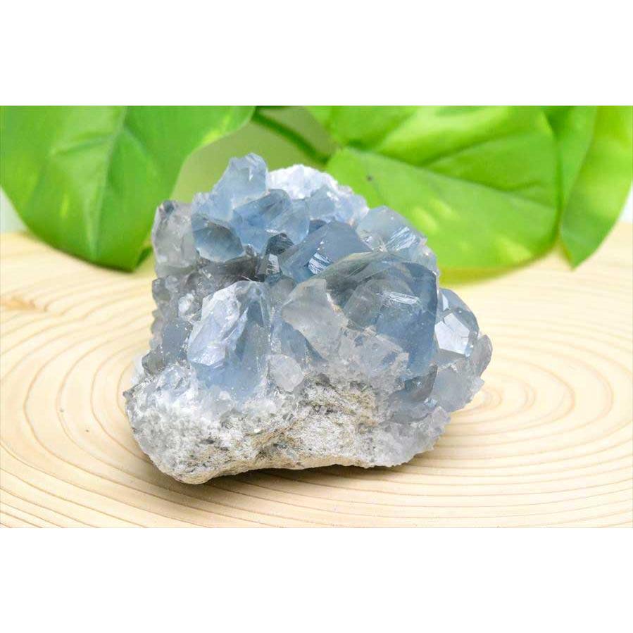 セレスタイト 天青石 クラスター (約297.9g) 原石 マダガスカル産 群晶