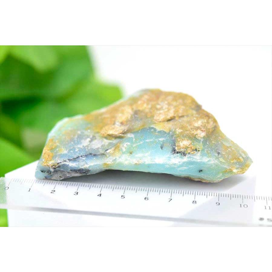ブルーオパール (約130.4g) 希少 原石 ペルー アカリ鉱山産 コモン