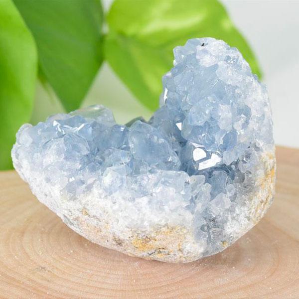 セレスタイト 天青石 クラスター (約206.4g) 原石 マダガスカル産 群晶