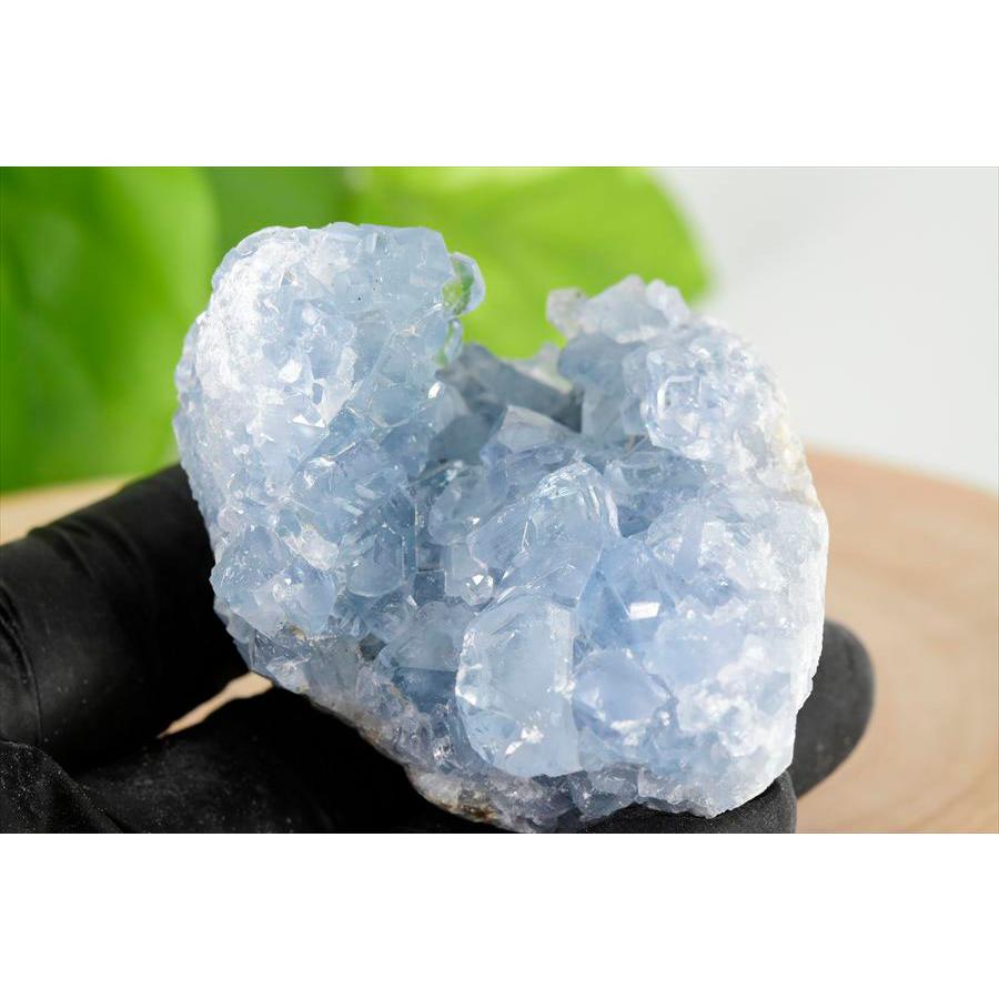 セレスタイト 天青石 クラスター (約206.4g) 原石 マダガスカル産 群晶