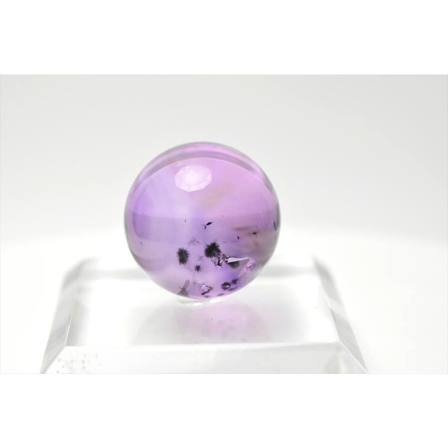 ロマネサイトインアメジスト ファントム 丸玉 (約27mm珠) ブラジル産 花入り アメジスト タンブル 紫水晶 スフィア 天然石 パワーストーン 握り石 |  | 02