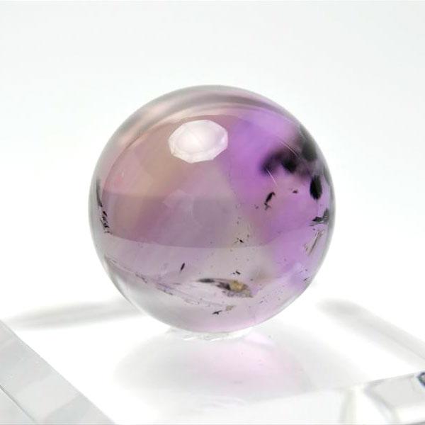 ロマネサイトインアメジスト ファントム 丸玉 (約30mm珠) ブラジル産