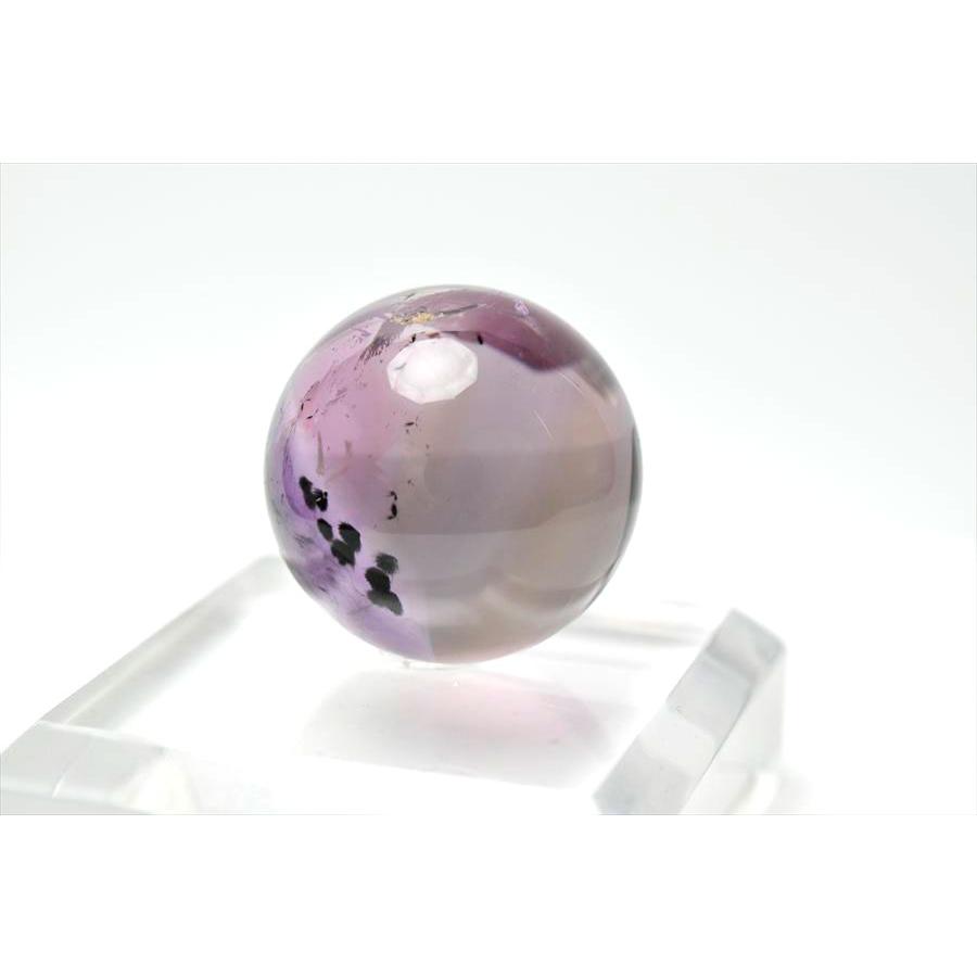 高品質♡ ロマネサイトイン アメジスト 笑口 スフィア 丸玉 紫水晶