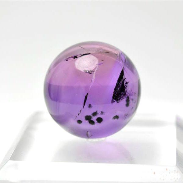 ロマネサイトインアメジスト ファントム 丸玉 (約27.2mmm珠) ブラジル