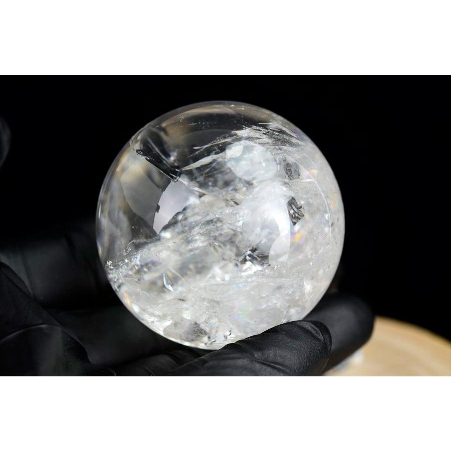 80mmサイズ！極上ヒマラヤ産レインボー水晶玉 アイリスクォーツ 【公式