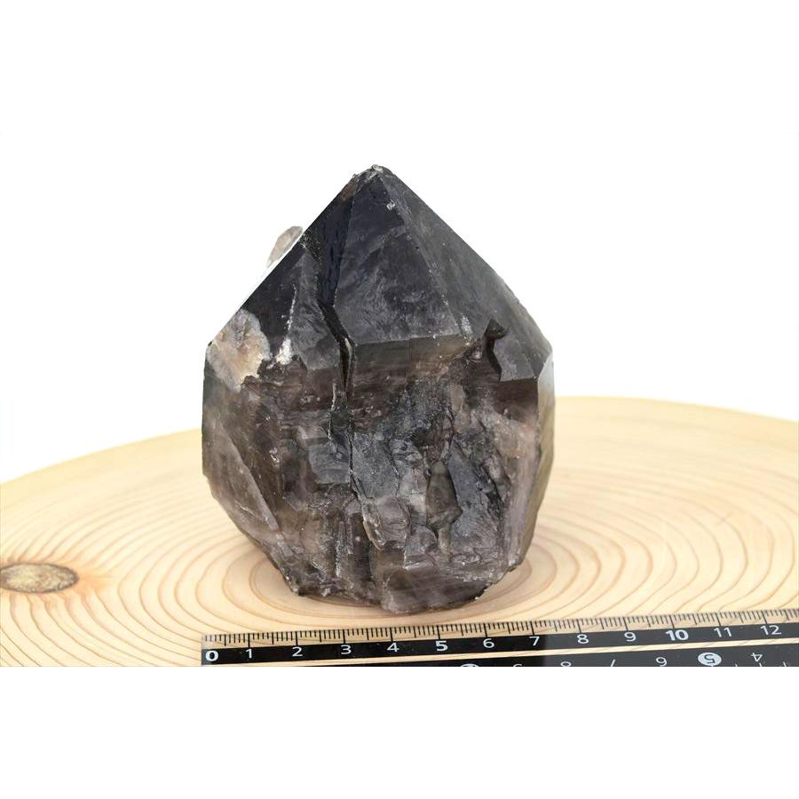 黒水晶 モリオン クラスター 約525g 原石 中国 山東省五蓮産 単結晶