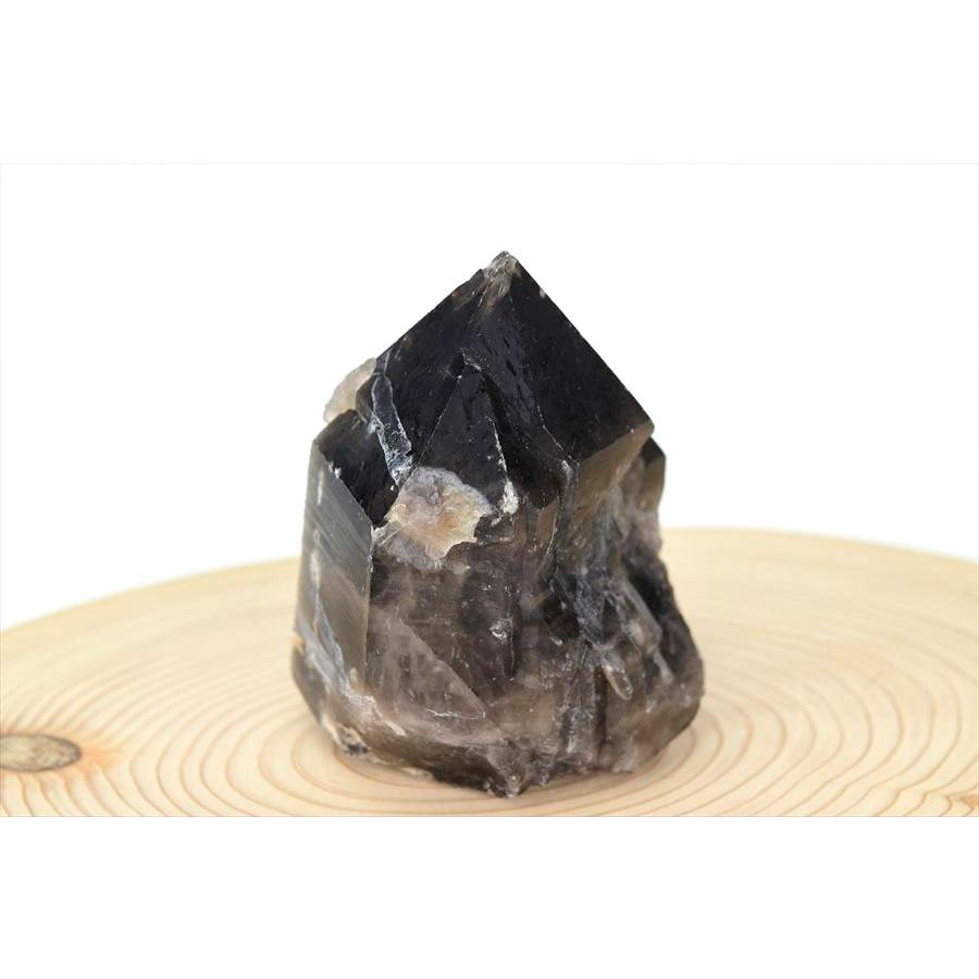 黒水晶 モリオン クラスター 約525g 原石 中国 山東省五蓮産 単結晶 