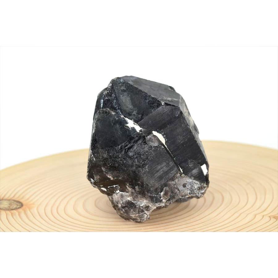 黒水晶 モリオン クラスター 約496g 原石 中国 山東省五蓮産 単結晶