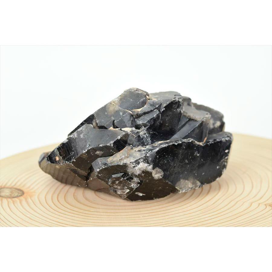 黒水晶 モリオン クラスター 約689.5g 原石 中国 山東省五蓮産 単結晶