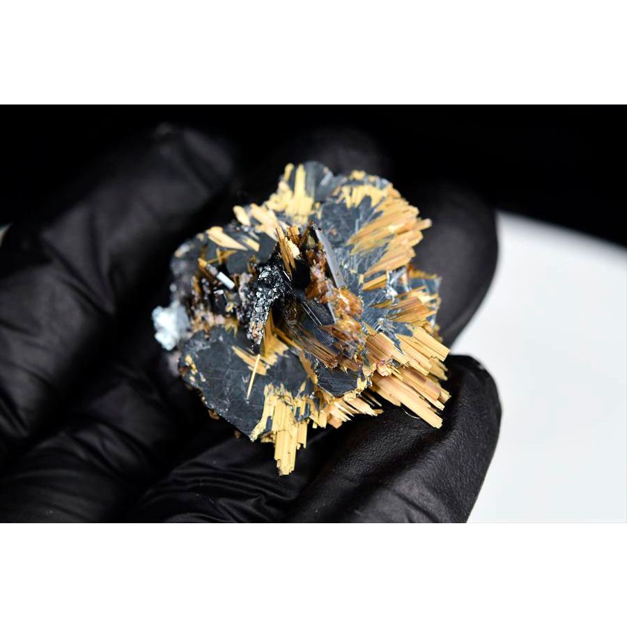 ゴールドルチル 太陽ルチル 標本 約24.5g 原石 ブラジル産 金針 ルチル