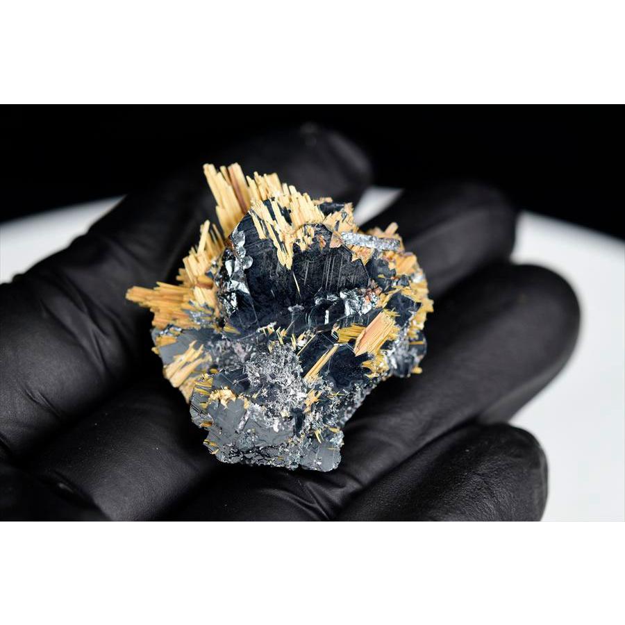 ゴールドルチル 太陽ルチル 標本 約24.5g 原石 ブラジル産 金針 ルチル