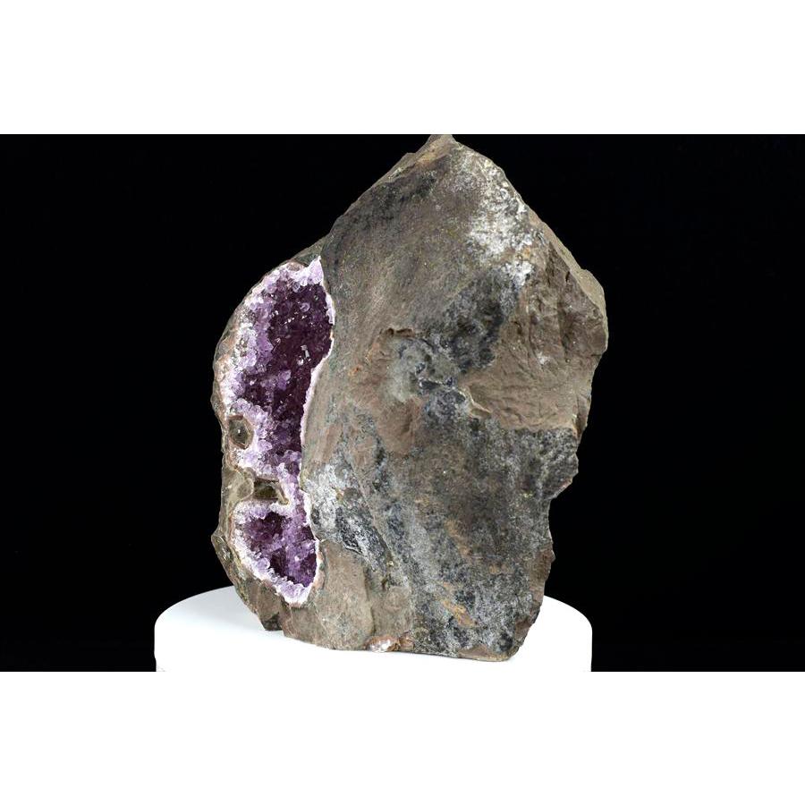 純天然 ナチュラル ワイルドアメジスト ハンマークラッシュ 約7kg ウルグアイ アルティガス産 紫水晶 母岩付き 玄武岩 手割り 塊割り Artigas Uruguay_1