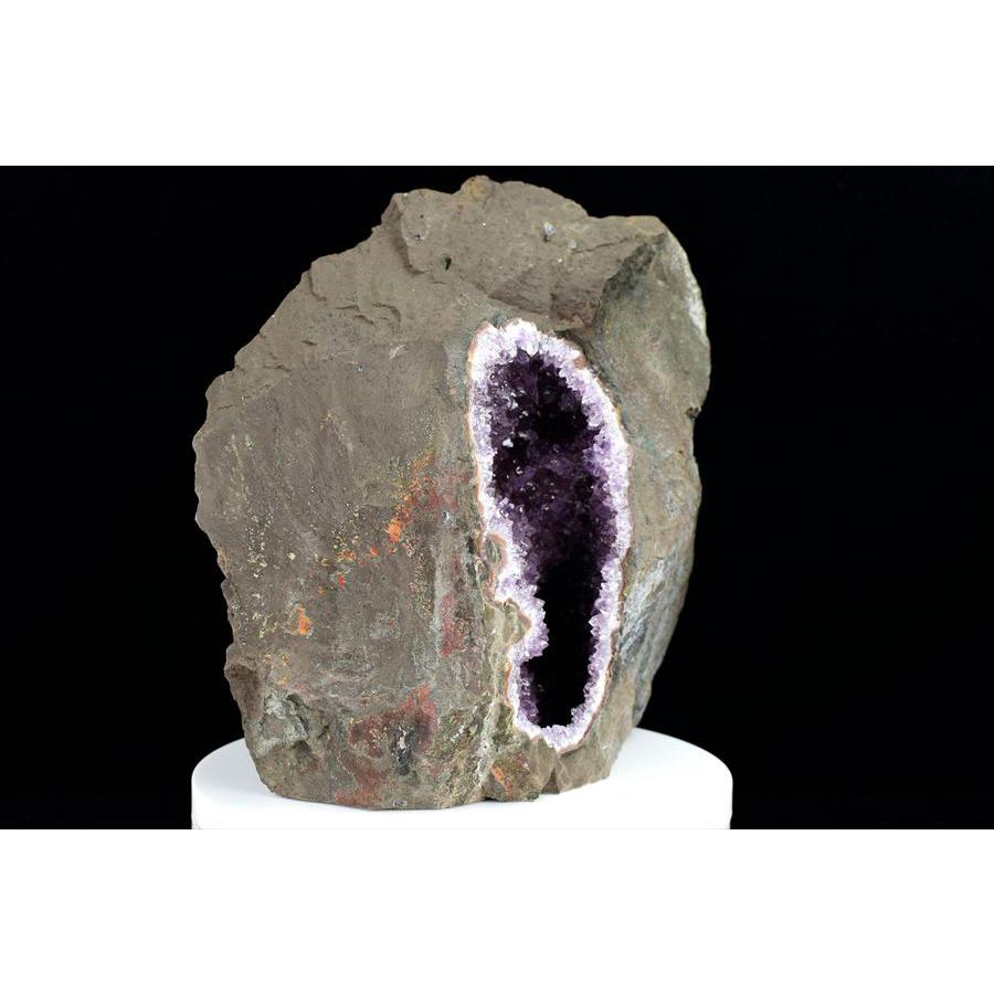 純天然 ナチュラル ワイルドアメジスト ハンマークラッシュ 約7kg ウルグアイ アルティガス産 紫水晶 母岩付き 玄武岩 手割り 塊割り Artigas Uruguay_2