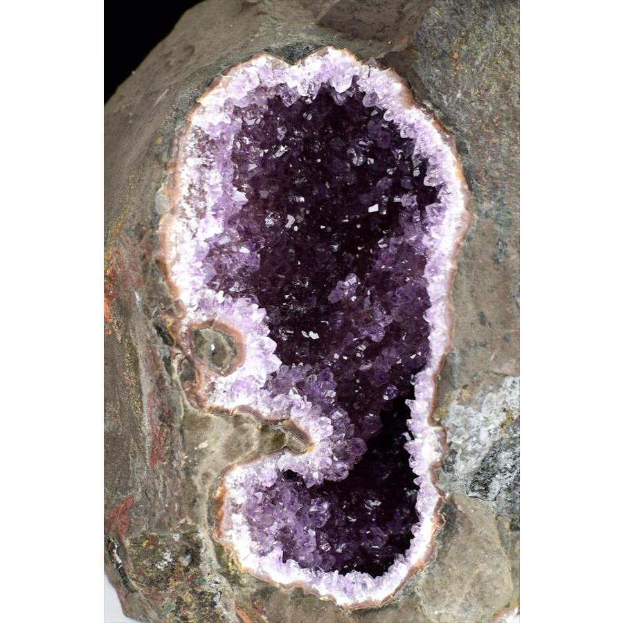 純天然 ナチュラル ワイルドアメジスト ハンマークラッシュ 約7kg ウルグアイ アルティガス産 紫水晶 母岩付き 玄武岩 手割り 塊割り Artigas Uruguay_7