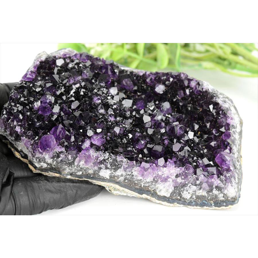 極上濃紫 アメジスト クラスター 約558.5g 原石 ウルグアイ アルティガス産 紫水晶 天然石 パワーストーン 浄化 プレゼント |  | 02
