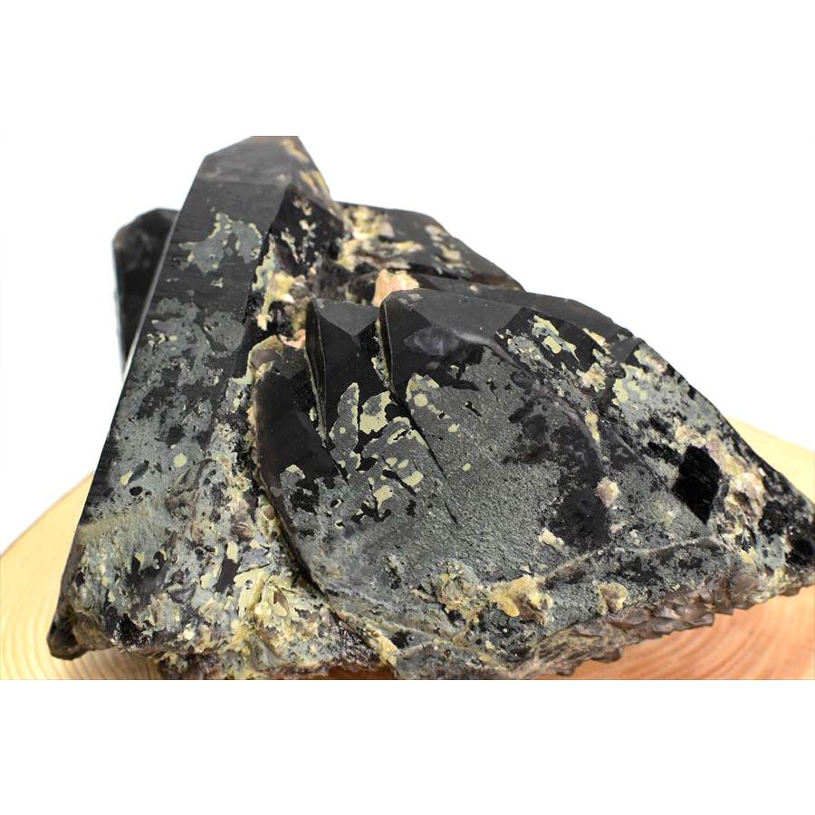 黒水晶 モリオン クラスター 約2.34kg 原石 中国 山東省五蓮産 単結晶