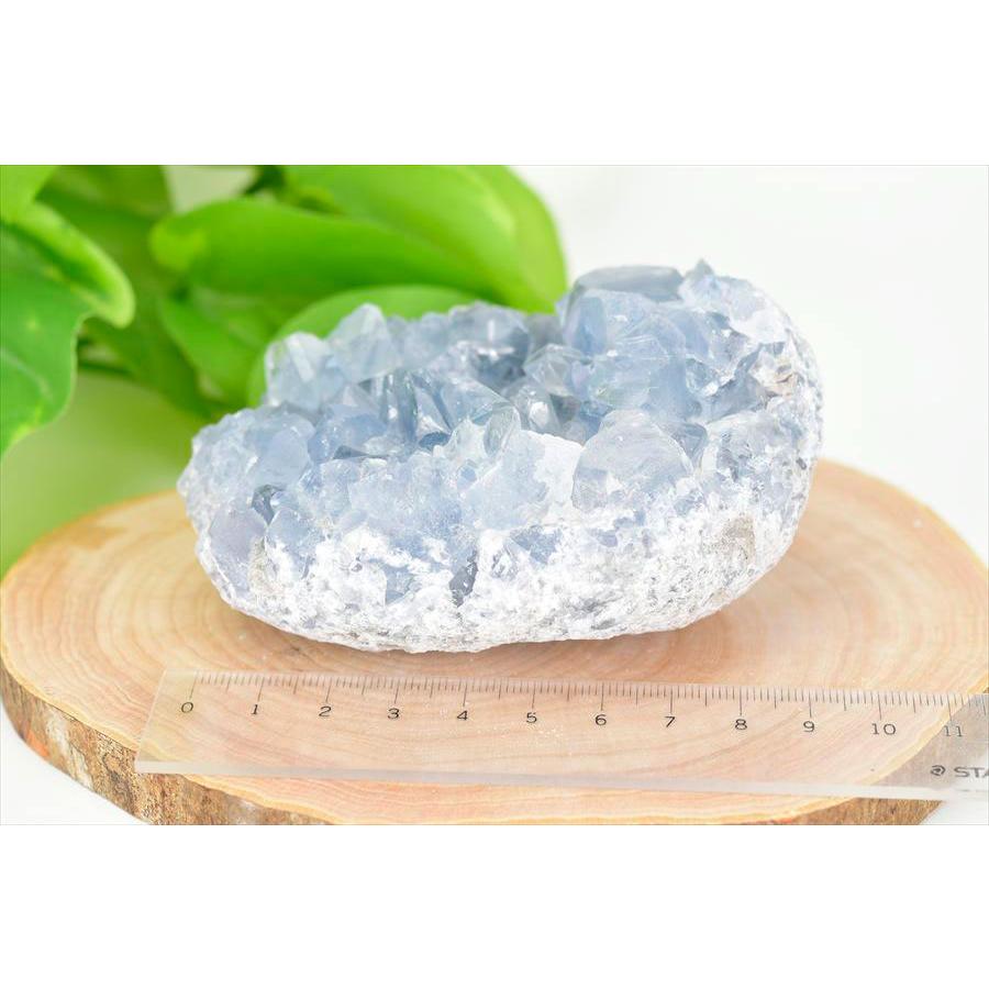 セレスタイト 天青石 クラスター 原石 約550g マダガスカル産 群晶