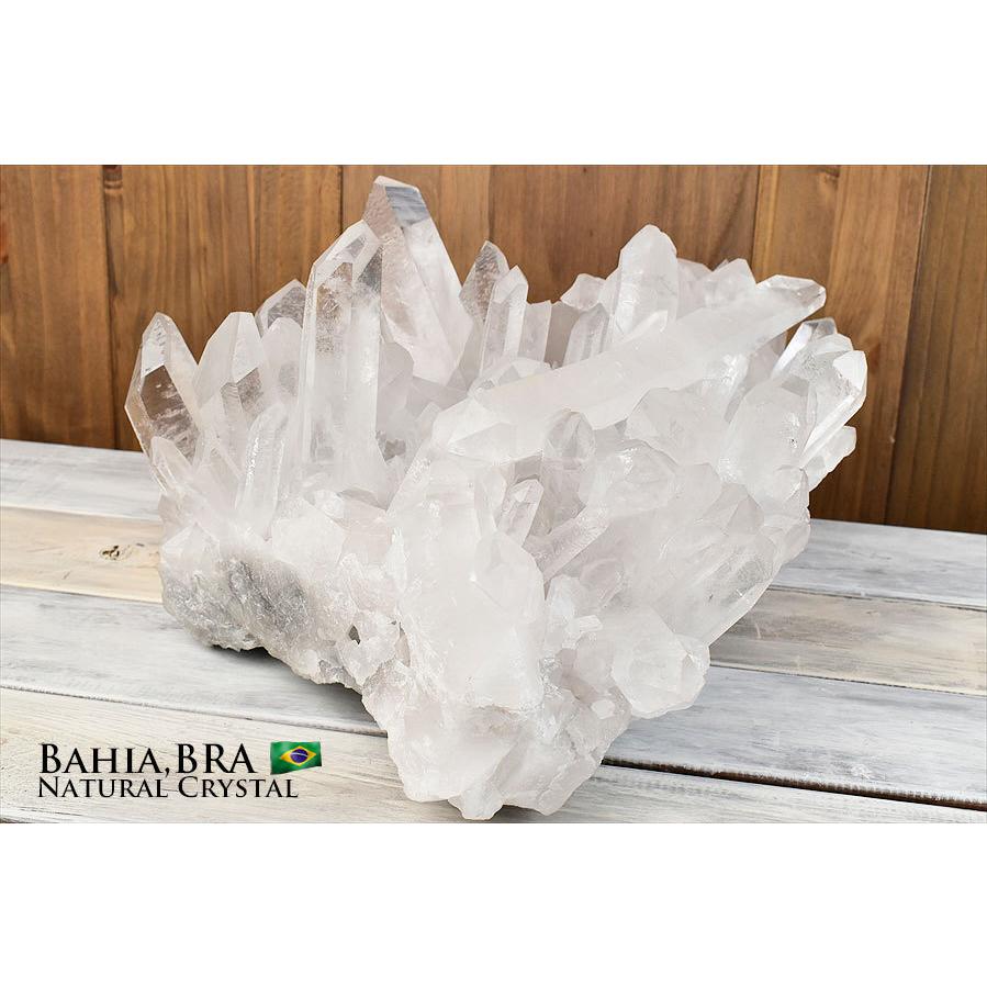 水晶 クラスター 特大サイズ (約12.76kg) ブラジル バイーア州産 原石