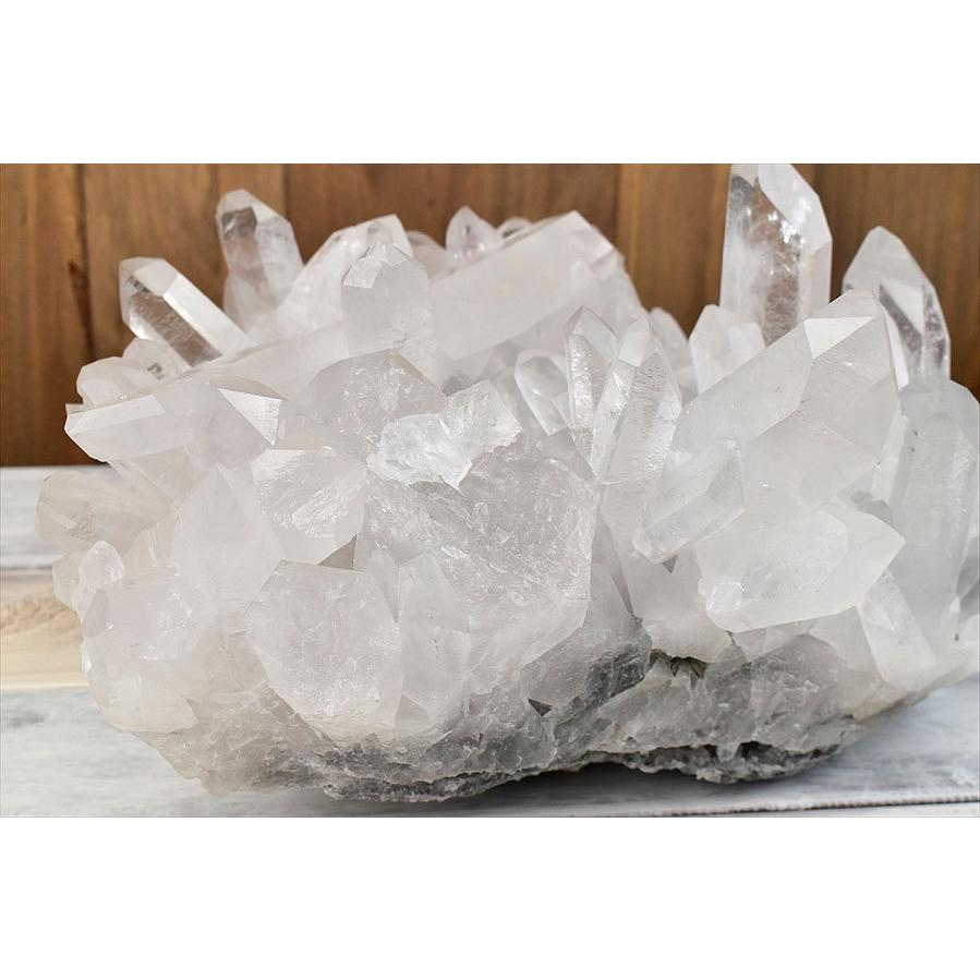 水晶 クラスター 特大サイズ (約12.76kg) ブラジル バイーア州産 原石