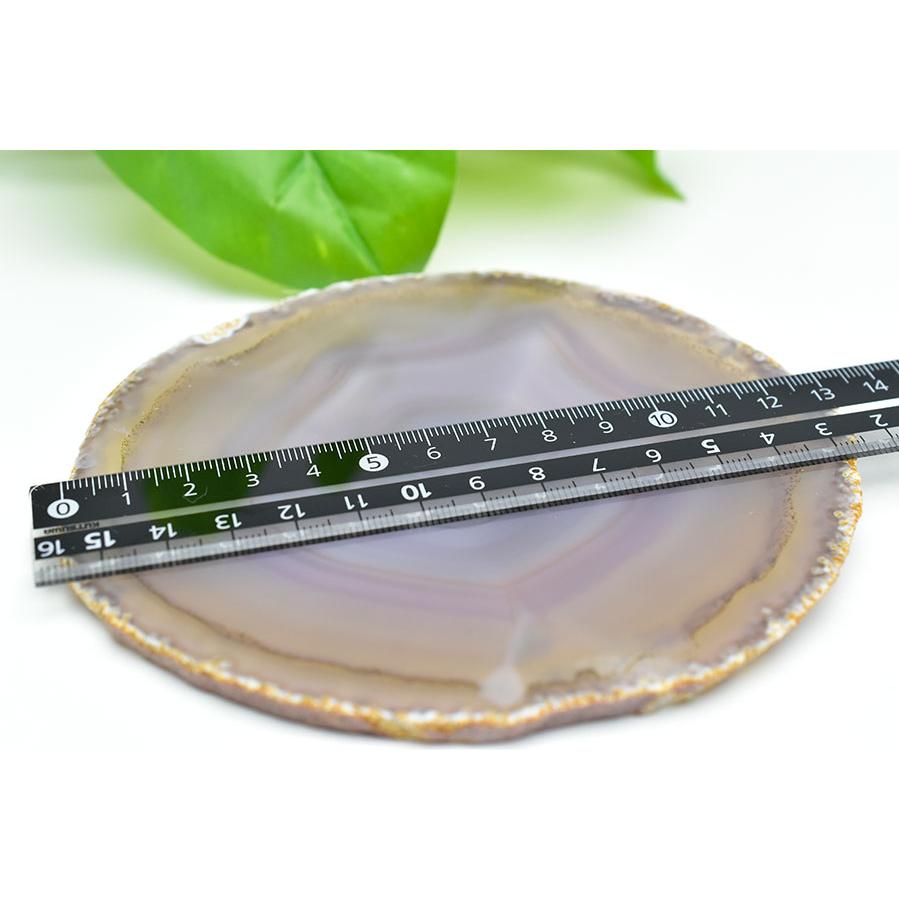 アゲート 瑪瑙 スライス (約180.1g／約132.5mm) 中判サイズ ブラジル産