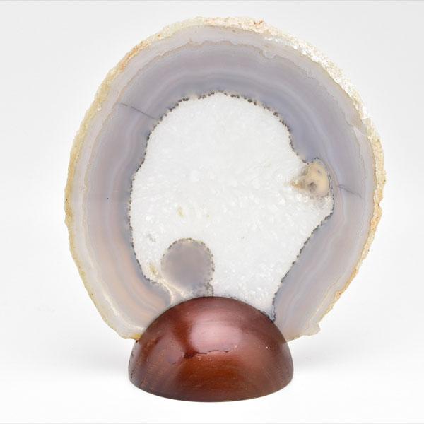 アゲート 瑪瑙 スライス (約206g／約138mm) 中判サイズ ブラジル産