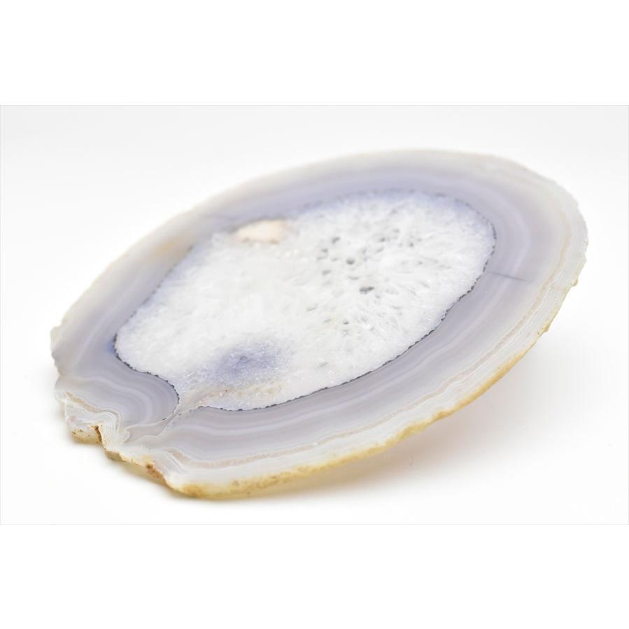 アゲート 瑪瑙 スライス (約206g／約138mm) 中判サイズ ブラジル産