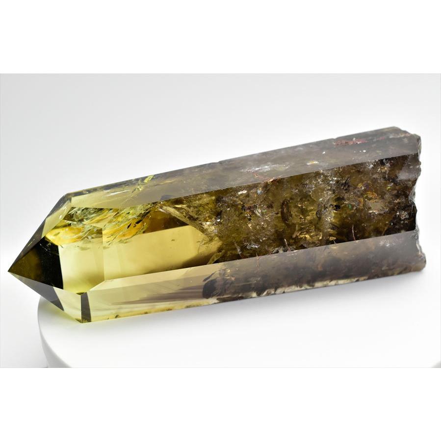 極上品 スモーキーシトリン ファントム ポリッシュポイント 磨き石