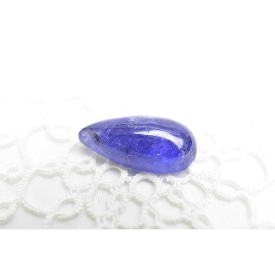 タンザナイト AAAA カボション【約2.2g(11ct)】ルース タンブル
