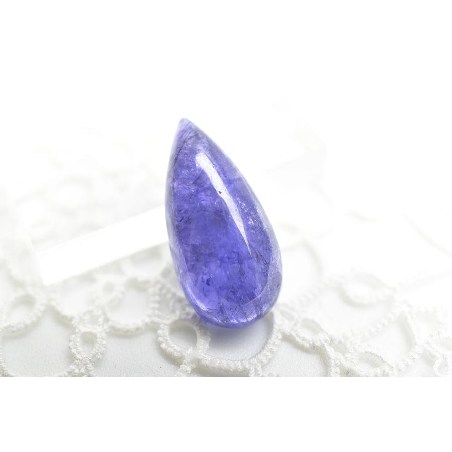 タンザナイト AAAA カボション【約2.2g(11ct)】ルース タンブル ゆう