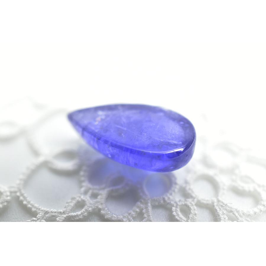 タンザナイト カボション□訳あり□【約1.8g(9ct)】ルース タンブル