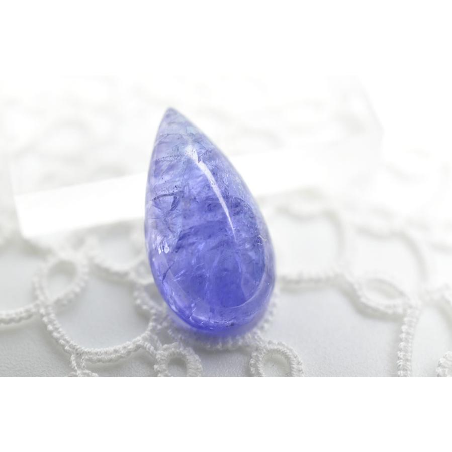 タンザナイト カボション□訳あり□【約1.8g(9ct)】ルース タンブル