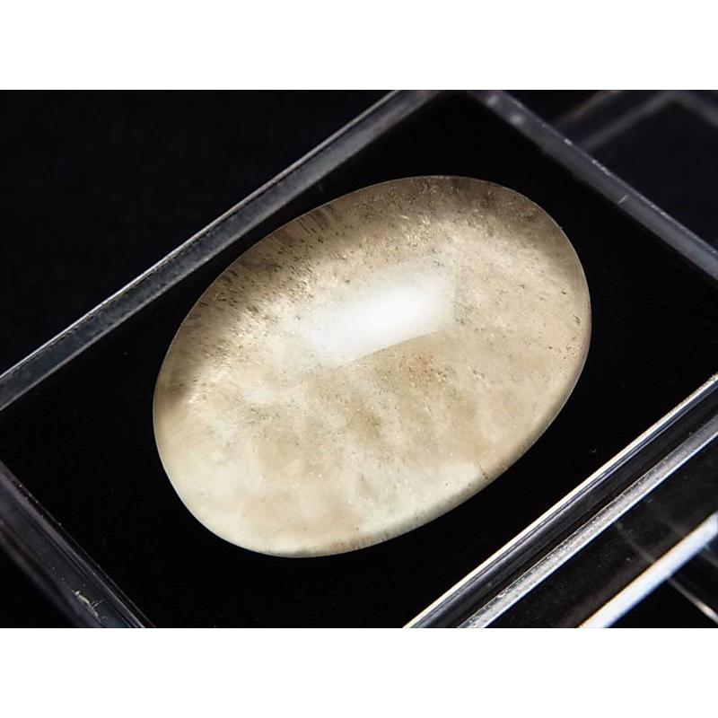 ホワイトガーデンクォーツ (約15.3g) カボション ルース タンブル 水晶