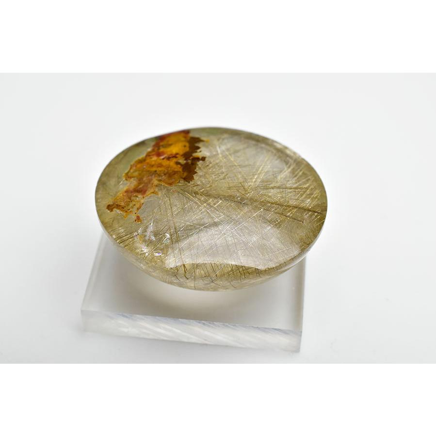 ガーデンルチル (約17.8g) 庭園針水晶 カボション ルース タンブル