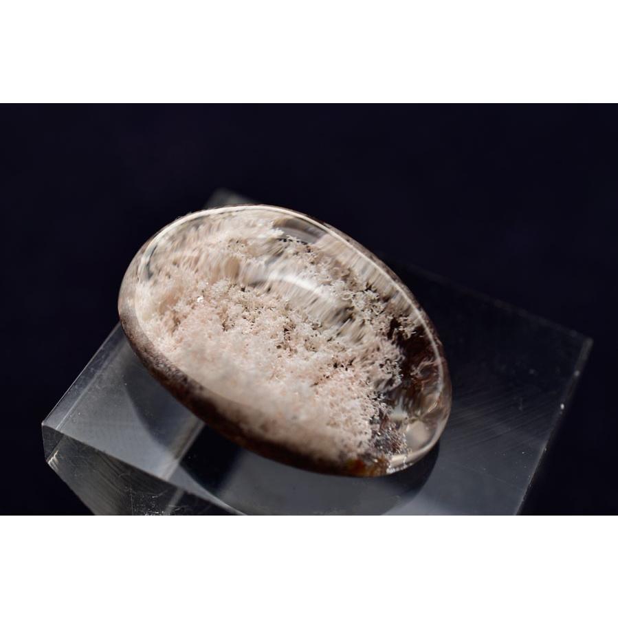 ホワイトガーデンクォーツ (約5.6g) カボション ルース タンブル 水晶  