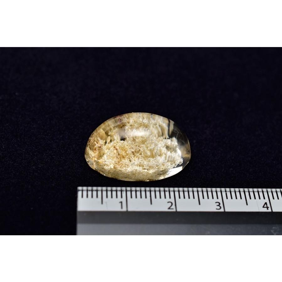 ホワイトガーデンクォーツ (約5.3g) カボション ルース タンブル 水晶