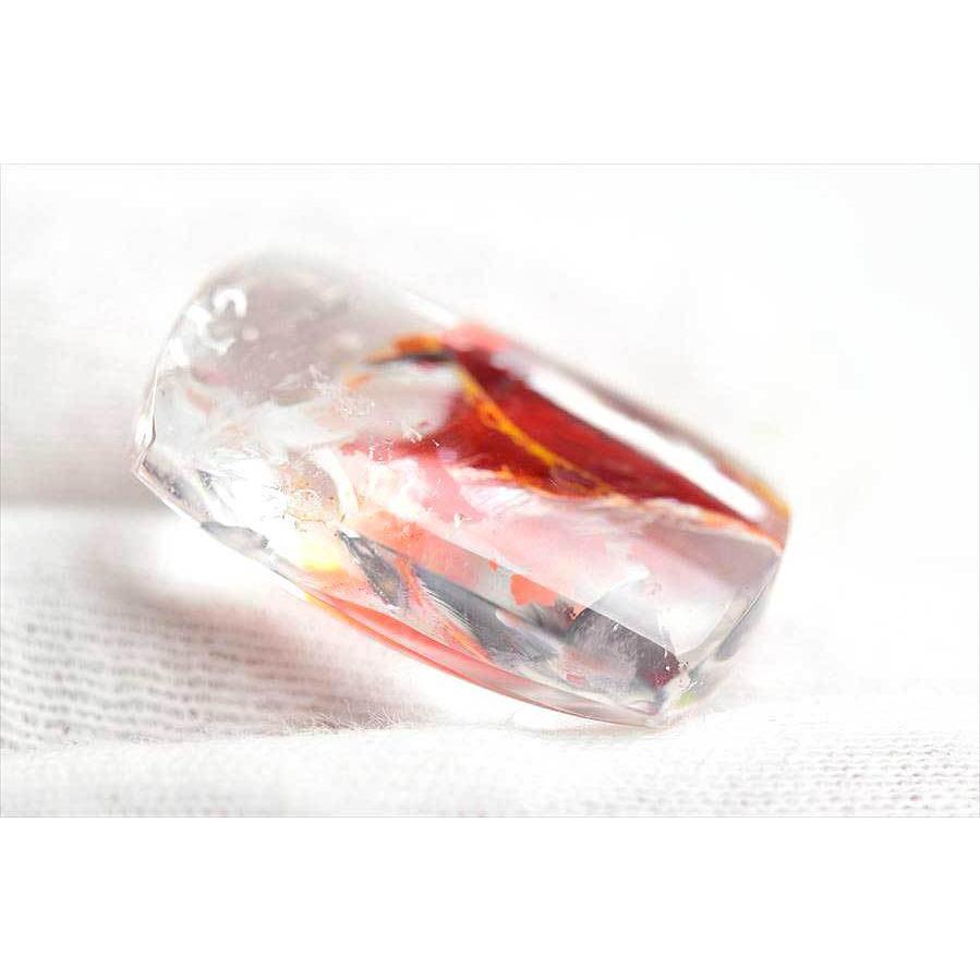 最高級 ナチュラル オーラクォーツ ルース タンブル 自然が創り出す  