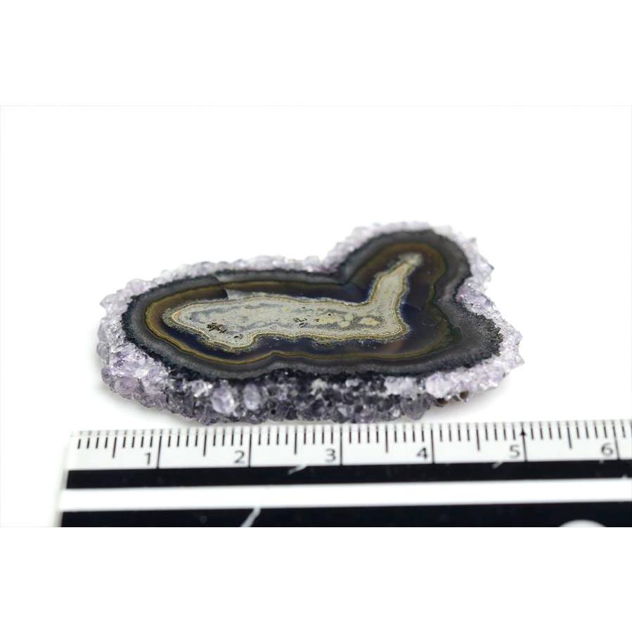フラワーアメジスト スライス スタラクタイト 原石 ウルグアイ アルティガス産 紫水晶 アメジストクラスター Artigas Uruguay スタラクタイト 鍾乳石 |  | 04