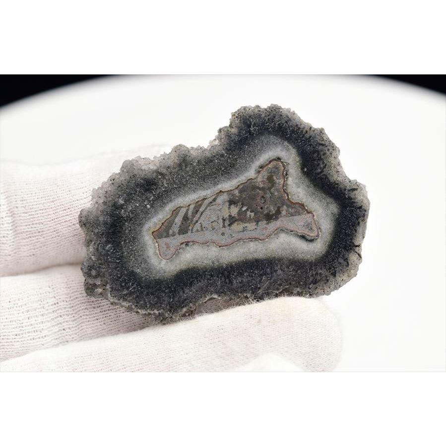 フラワーアメジスト ブラック スライス スタラクタイト 原石 ウルグアイ アルティガス産 紫水晶 ブラックアメジスト Artigas Uruguay 鍾乳石 天然石 |  | 01