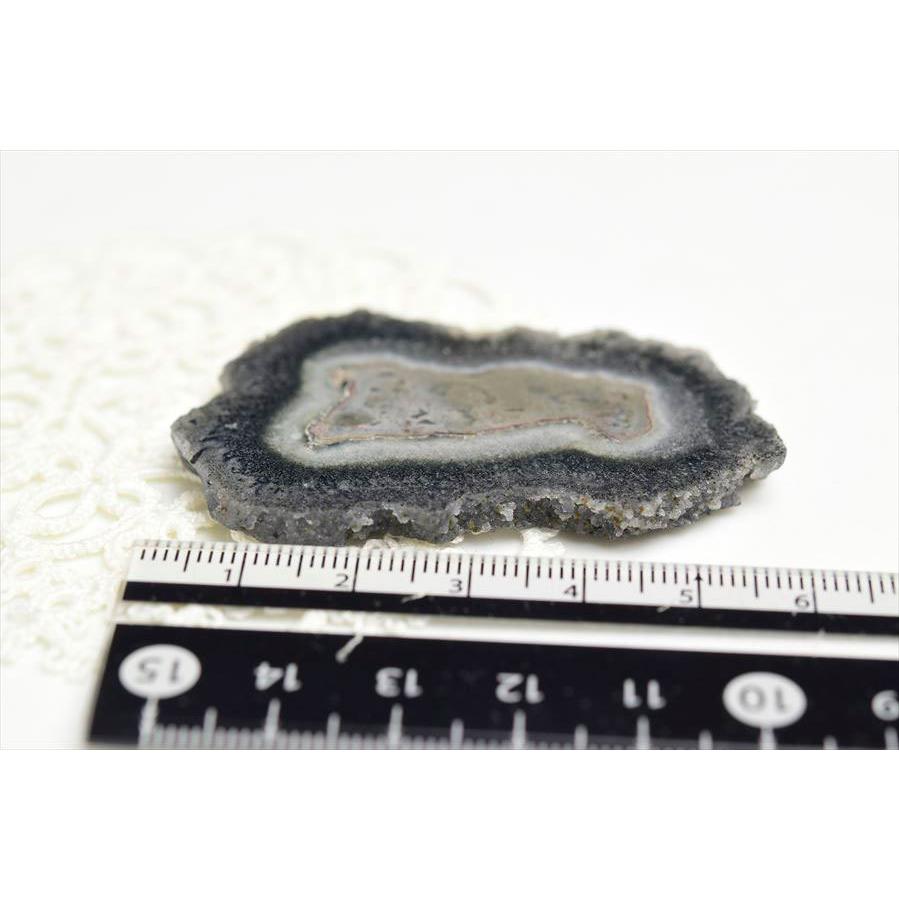 フラワーアメジスト ブラック スライス スタラクタイト 原石 ウルグアイ アルティガス産 紫水晶 ブラックアメジスト Artigas Uruguay 鍾乳石 天然石 |  | 04
