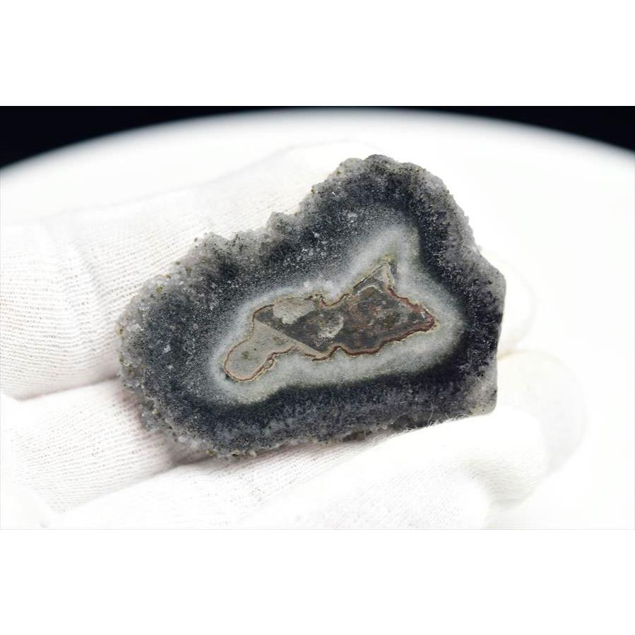 フラワーアメジスト ブラック スライス スタラクタイト 原石 ウルグアイ アルティガス産 紫水晶 ブラックアメジスト Artigas Uruguay 鍾乳石 天然石 |  | 01