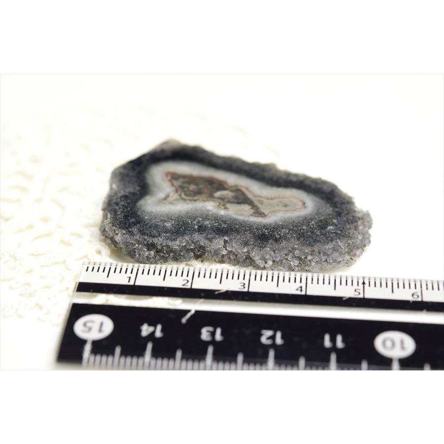 フラワーアメジスト ブラック スライス スタラクタイト 原石 ウルグアイ アルティガス産 紫水晶 ブラックアメジスト Artigas Uruguay 鍾乳石 天然石 |  | 04