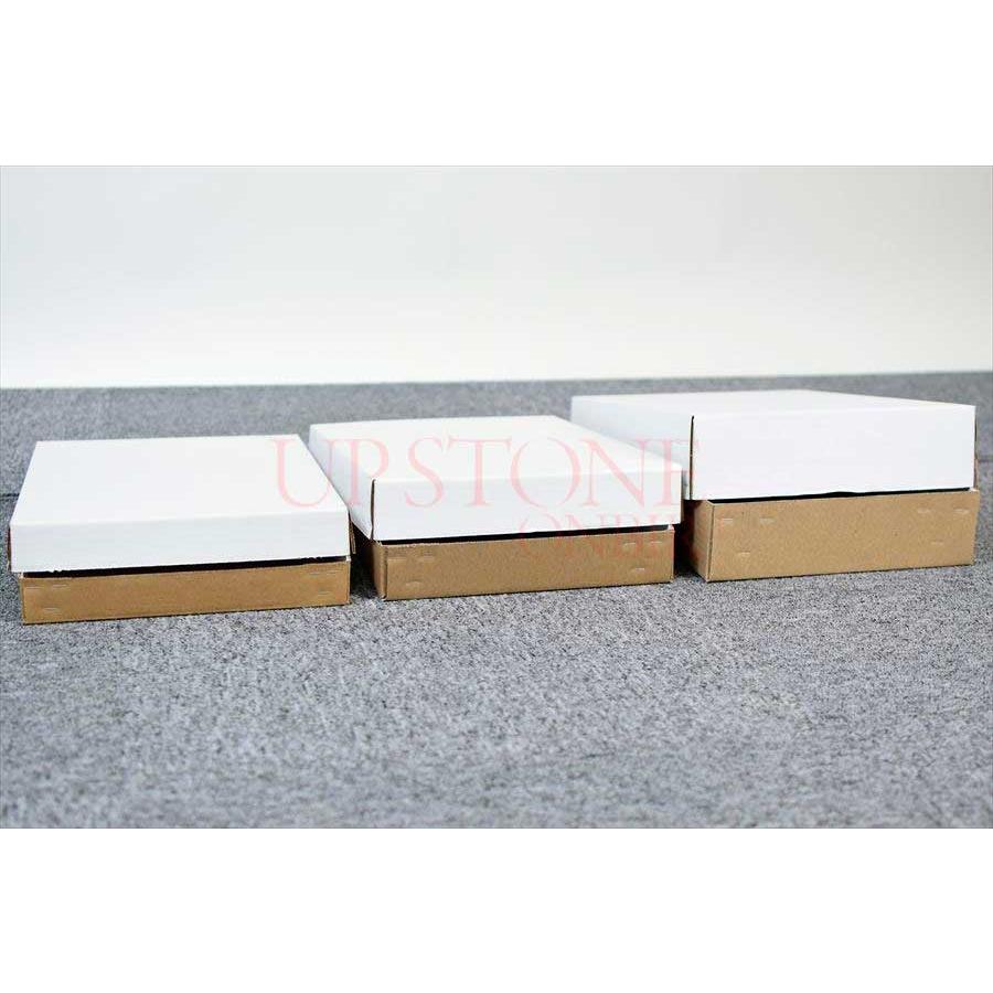 3サイズから選べる 天然石ショップ御用達 アメリカ製バージンペーパー使用 フラットボックス 天然石用保管陳列箱 身蓋セット 展示用 ダンボール 平箱 鉱物標本 |  | 02
